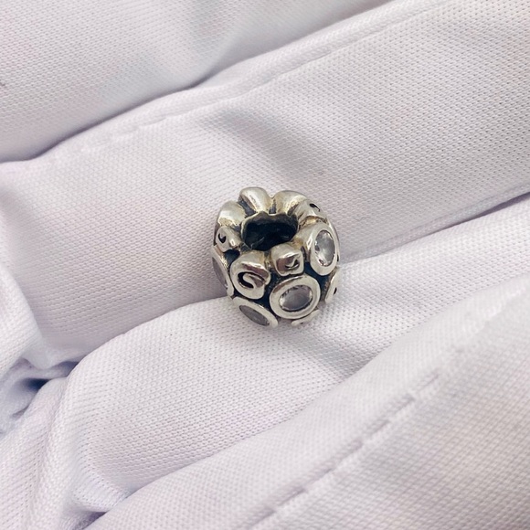 EUC Pandora 790330CZ Sterling Silver Primrose Path Charm w/ Clear Zirconia - Picture 4 of 8